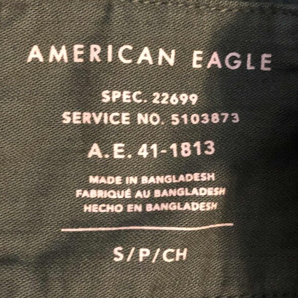 AMERICAN EAGLE OUTFITTERS Boyfriend Military Shacket Fatigue Olive S - Picture 8 of 9